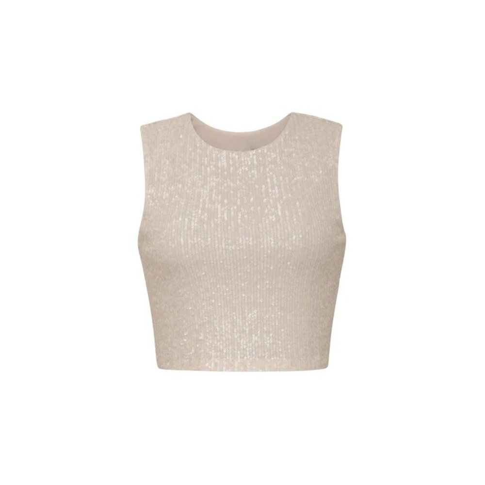 NOLI - SEQUIN TOP - PEARL